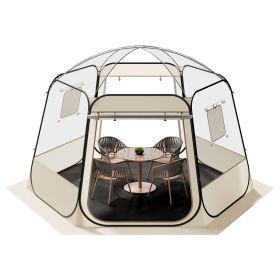 Pop up Bubble Tent, 11 x 10.2 ft Waterproof & UV-Resistant, Clear Camping Tent Shelter, Outdoor Garden Dome Igloo Tents with Windows