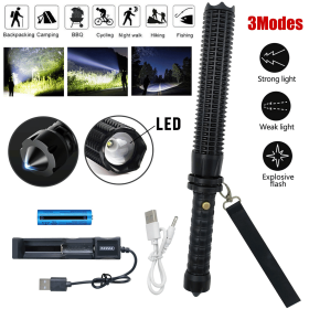 35000000LM Extrem Hell Taschenlampe Aufladbar LED Fackel AKKU (Quantity: 1 pc)